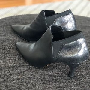 Donald Pilner pumps black silver 9